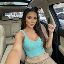 Top Cropped Tricot Modal Verão Blusa Feminina Curta Regata