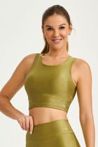 Top Cropped Trilobal Adaptiv Cajubrasil Verde Pistache