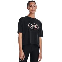 Top Cropped Under Armour Feminino Live Novelty Algodão Macio