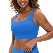 Top CRZ YOGA Butterluxe com Decote U, Bojo Removível, Azul, Tam S Top CRZ YOGA Butterluxe com Decote U, Bojo Removível, Azul, Tam S