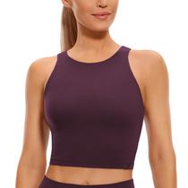 Top CRZ YOGA Butterluxe Gola Alta U Costas com Bojo Roxo XXS Top CRZ YOGA Butterluxe Gola Alta U Costas com Bojo Roxo XXS