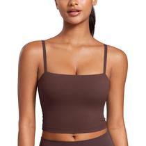 Top CRZ YOGA Butterluxe Longline Decote Quadrado Taupe M Top CRZ YOGA Butterluxe Longline Decote Quadrado Taupe M