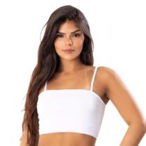 Top De Academia Feminino Cropped Fitness Sem Bojo Faixa Alcinha Casual Treino Básico