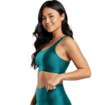 Top de Academia New Zig 3D Vekyo Roupa Para Treino Alta Compressão Fitness Musculação Feminina Cor:AzulTamanho:GGGêner