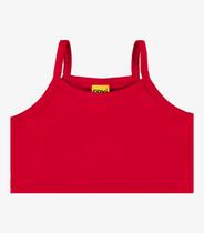 Top De Alça Infantil Rovi Kids Vermelho Top De Alça Infantil Rovi Kids Vermelho