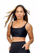 Top de Alça Preto Cirre