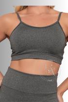 Top de Alcinha Ginástica Academia Fitness Cropped para Blusa