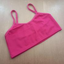 Top de Alcinha sem Bojo Cor:Rosa PinkTamanho:GG
