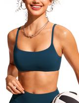 Top de Biquíni CRZ YOGA A-C Decote Redondo Ajustável Azul M