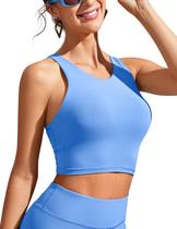 Top de Biquíni CRZ YOGA com Bojo e Costas Nadador Azul Violeta XL