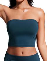 Top de Biquíni CRZ YOGA Longline com Bojo Ajustável Azul M Top de Biquíni CRZ YOGA Longline com Bojo Ajustável Azul M