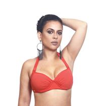 Top de biquíni meia taça plus size tamanhos grandes com bojo e aro Top de biquíni meia taça plus size tamanhos grandes com bojo e aro