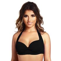 Top de biquini plus size meia taça com bojo