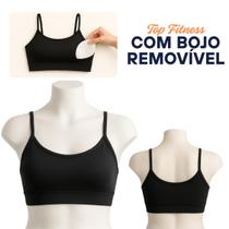 Top de Treino Esporte Bojo Fixo Compressão Envio Imediato