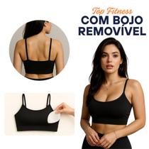 Top de Treino Ginástica Bojo Removível Tecido Premium Envio Rápido Top de Treino Ginástica Bojo Removível Tecido Premium Envio Rápido