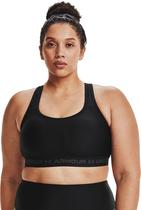 Top de Treino Plus Size Feminino Under Armour Crossback Mid Bra Top de Treino Plus Size Feminino Under Armour Crossback Mid Bra
