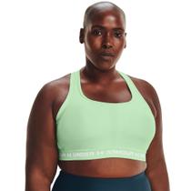 Top de Treino Plus Size Feminino Under Armour Crossback Mid Top de Treino Plus Size Feminino Under Armour Crossback Mid