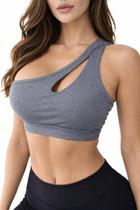 Top de um ombro gota tecido suplex de academia