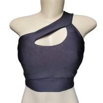 Top de um ombro só com bojo removivel suplex fitness Treino Top de um ombro só com bojo removivel suplex fitness Treino