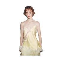 Top De Verão Feminino Com Alças, Em Cetim Com Renda, Costas Descobertas, Decote Profundo, Sexy, Com