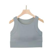 Top De Yoga Feminino Com Alta Sustentação, Anti-choque, Almofadado, Para Fitness E Corrida