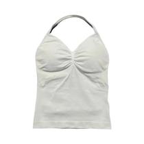 Top De Yoga Sem Costura Com Decote Em V Para Mulheres, Com Almofadas Removíveis, Sem Mangas, Para