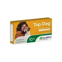Top Dog Vermifugo C/4 Comp. Cães Até 10kg Ouro Fino