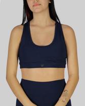 Top DR7 Street Feminino Mini Logo Crown - Azul Marinho Top DR7 Street Feminino Mini Logo Crown - Azul Marinho