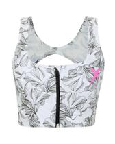 Top Drop Shot Nicole 2.0 Branco/Preto