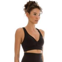 Top Du Sell FIt Recorte Frontal Bojo Removível - Feminino - Top Du Sell FIt Recorte Frontal Bojo Removível - Feminino -
