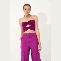 Top Duplo Colcci Party Feminino Lilás Top Duplo Colcci Party Feminino Lilás