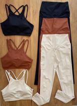 Top e calça lag tamanho único camada dupla