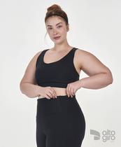 Top Elastico Plus Alto Giro Preto