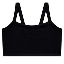 Top em Cotton na Cor PRETO - Kukiê Top em Cotton na Cor PRETO - Kukiê