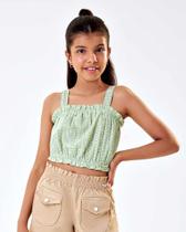 Top em tecido Lesie Top em tecido Lesie