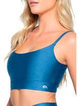 Top Enfim 1000123411 Feminino Active Transpassado UV50+ Microfibra T. P/GG