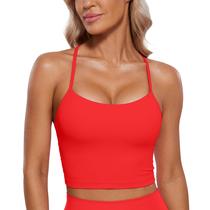 Top Esportivo CRZ YOGA Butterluxe com Costas em Y e Bojo Removível Vermelho XL