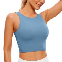 Top Esportivo CRZ YOGA Butterluxe Decote Alto e Costas em U Azul G