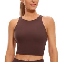 Top Esportivo CRZ YOGA Butterluxe Gola Alta com Costas em U Taupe XXS Top Esportivo CRZ YOGA Butterluxe Gola Alta com Costas em U Taupe XXS