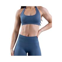 Top Esportivo Feminino Sem Costura Com Decote Halter Para O Verão, Sem Costas, Para Yoga, Academia E