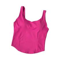 Top Esportivo Feminino Sexy Sem Costura, Cropped, Sem Mangas, Estilo Tubo, Streetwear, Camiseta Top Esportivo Feminino Sexy Sem Costura, Cropped, Sem Mangas, Estilo Tubo, Streetwear, Camiseta