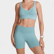 Top Esportivo Lupo Af Basic Com Bojo Removível - Verde Água Top Esportivo Lupo Af Basic Com Bojo Removível - Verde Água