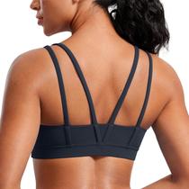 Top Esportivo Sem Costura CRZ YOGA Butterluxe Decote V Marinho XS