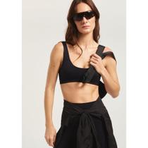 Top Esportivo Sem Costura - Preto M Top Esportivo Sem Costura - Preto M