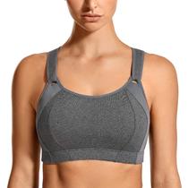 Top Esportivo SYROKAN 34C Sem Aro com Fecho Frontal Ajustável Cinza Top Esportivo SYROKAN 34C Sem Aro com Fecho Frontal Ajustável Cinza