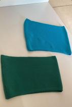 Top estilo faixa tamanho único cor azul turqueza