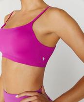 Top Eterno Liso Alto Giro Roxo Dopamina