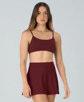 Top Eterno Liso Costas Decotadas Alto Giro Feminino Vermelho Marsala Top Eterno Liso Costas Decotadas Alto Giro Feminino Vermelho Marsala