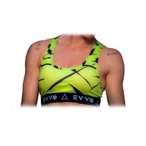 Top EVVO Lycra New Yellow - Exercício Running Fitness