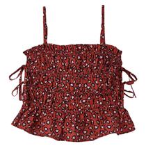 Top Fábula Carinhonça Vermelho Terroso Verão Top Fábula Carinhonça Vermelho Terroso Verão